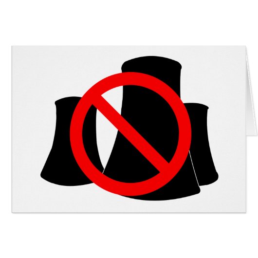 No Nuclear Power Cards (Front Horizontal)