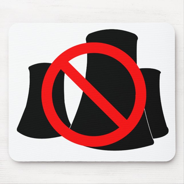 No Nuclear Power Mouse Pad (Front)