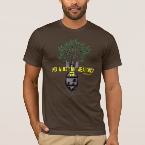 No nuclear weapons anti_war cool t_shirt design