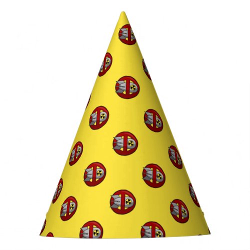 No nuclear weapons party hat