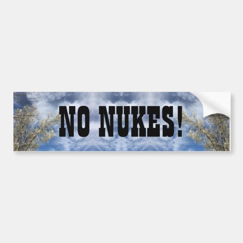 NO NUKES BUMPER STICKER