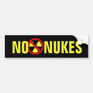 No Nukes Bumper Sticker
