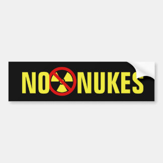 No Nukes Bumper Sticker