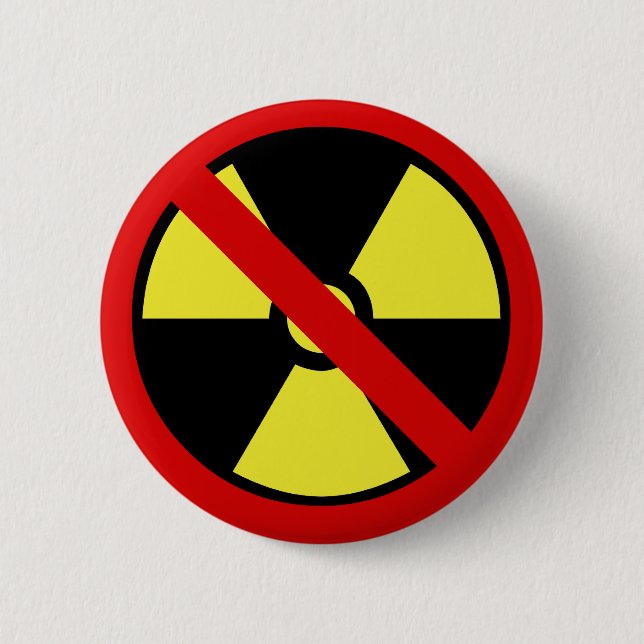 No Nukes Pinback Button (Front)