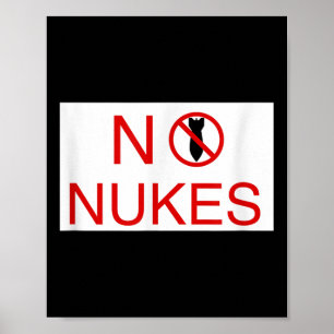 No Nukes Please Anti War Awareness World Peace New Poster