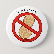 "No Nuts for me" Badge