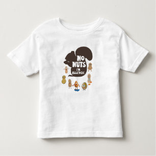 No Nuts I'm Allergic Peanut Allergy Awareness Toddler T-shirt