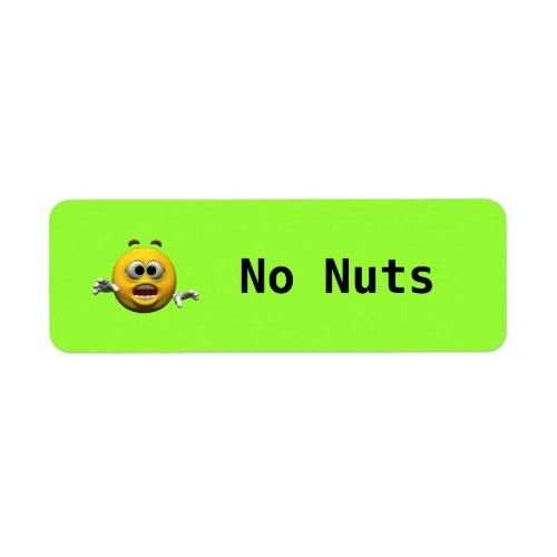 No Nuts Label