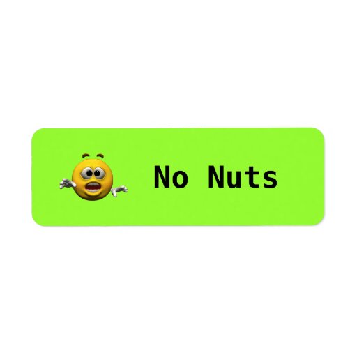 No Nuts Label | Zazzle