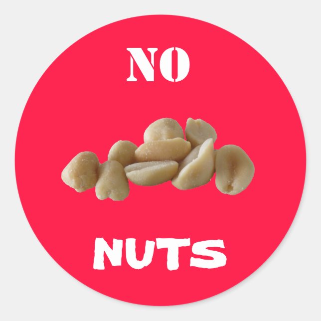 No Nuts sticker (Front)