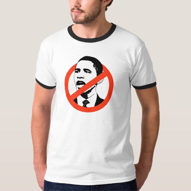 No Obama / Anti-Obama T-shirts (Front)