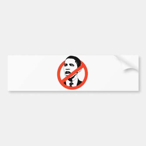 No Obama  Anti_Obama T_shirts Bumper Sticker