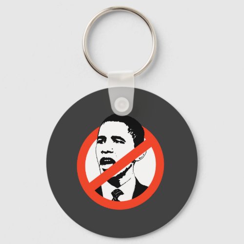 No Obama  Anti_Obama T_shirts Keychain
