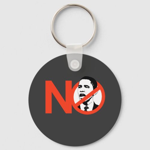 No Obama  Anti_Obama T_shirts Keychain