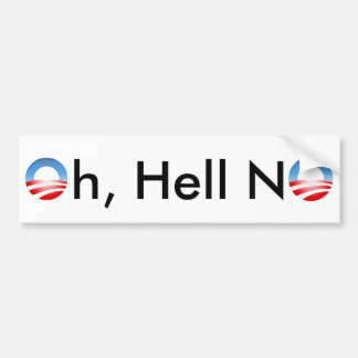 No Obama bumper sticker