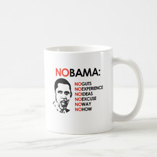 NO OBAMA, NO WAY COFFEE MUG