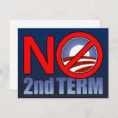 NO Obama Second Term (Front/Back)