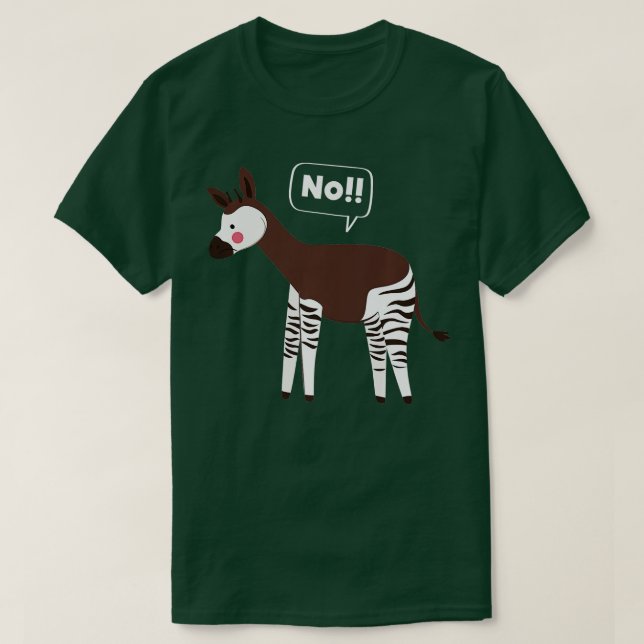 No Okapi Endangered Animals Premium T-Shirt (Design Front)