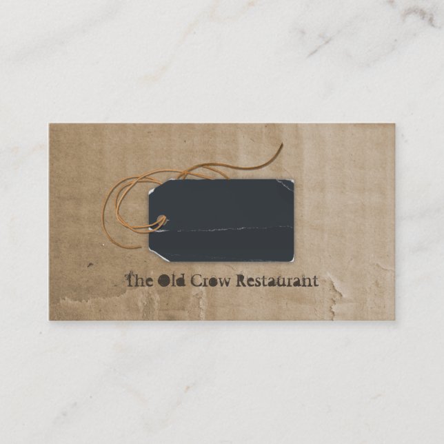No Old Crow Business Cards (Front)