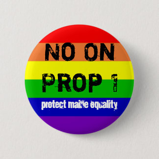 No On Prop 1, Protect Maine Equality Pinback Button