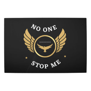 No One Can Stop Me Eagle Wings Gallery Wall-Art Metal Print