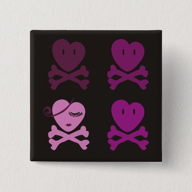 No one can tumble our love pinback button (Front)