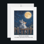No one else anniversary card, Cat themed card for<br><div class="desc">Share a smile with this "No one else" cat-themed card. Featuring a fun feline design, this card is perfect for letting someone know exactly how you feel about them. Whether they are a devoted cat lover or just appreciate a clever greeting, this piece delivers your message with charm. 🐾 Send...</div>
