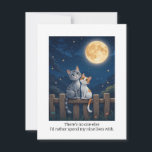No one else anniversary card, Cat themed card for<br><div class="desc">Share a smile with this "No one else" cat-themed card. Featuring a fun feline design, this card is perfect for letting someone know exactly how you feel about them. Whether they are a devoted cat lover or just appreciate a clever greeting, this piece delivers your message with charm. 🐾 Send...</div>