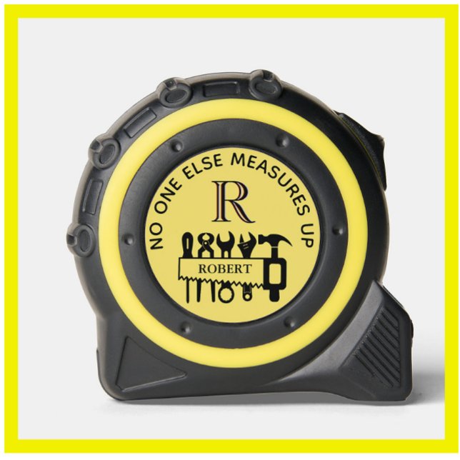 No One Else Measures Up Monogram Name Tape Measure (Creator Uploaded)