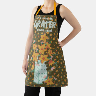 "No one is Greater" Punny Customizable Apron