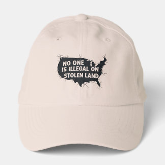 NO ONE IS ILLEGAL ON STOLEN LAND - Anti Racism Performance Cap