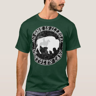No One Is Illegal On Stolen Land Long T-Shirt