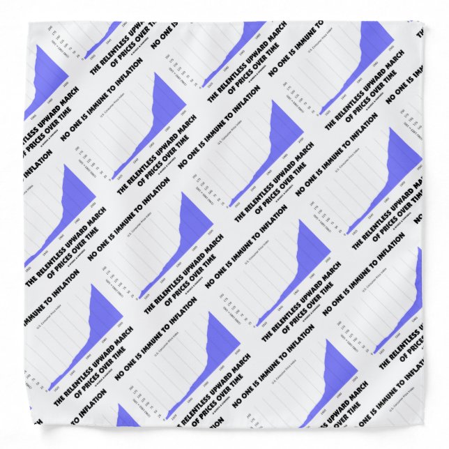No One Is Immune To Inflation Upward March Prices Bandana (Front)