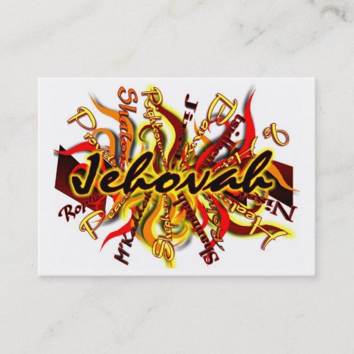 Customizable No one like Jehovah Business Card