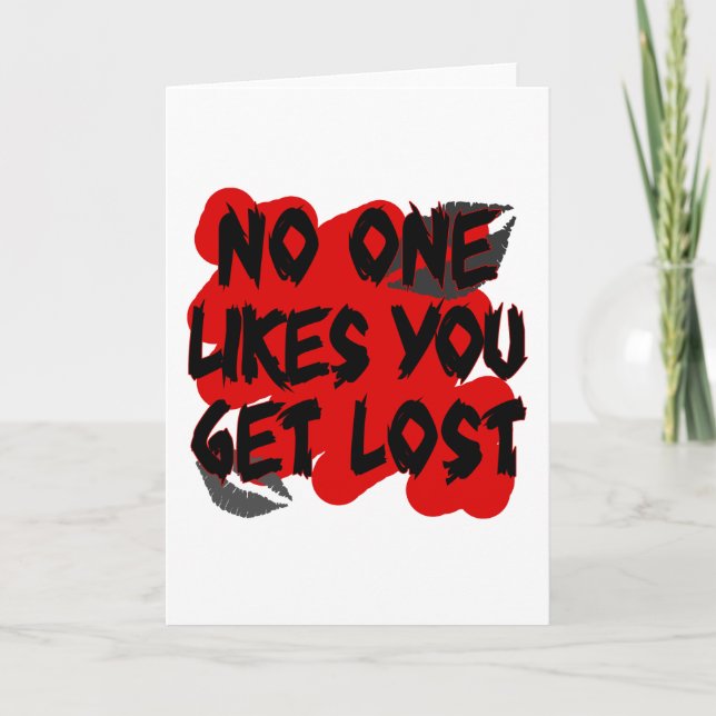 No One Likes You Holiday Card (Front)