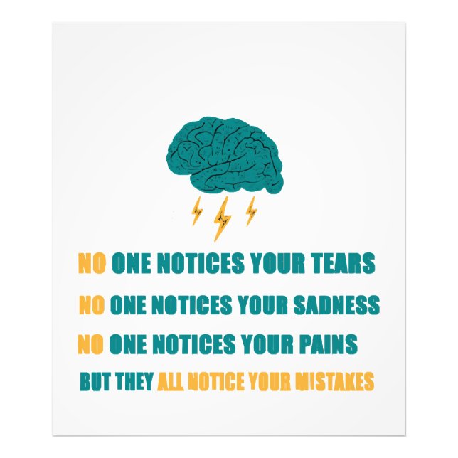 No one notices your sadness  photo print (Front)