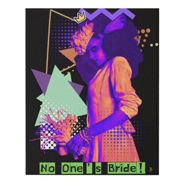 No One’s Bride Faux Canvas Print (Front)