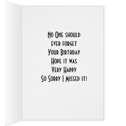 NO ONE SHOULD FORGET "YOUR BIRTHDAY" (Inside (Right))