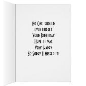 NO ONE SHOULD FORGET "YOUR BIRTHDAY" CARDS (Inside (Right))