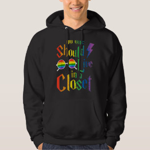 No One Should Live In A Closet Lgbt Q Gay Pride Pr Hoodie