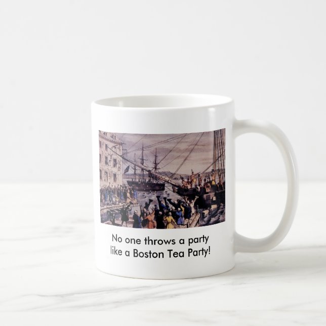No one throws a party like a Boston Tea Party! Coffee Mug (Right)