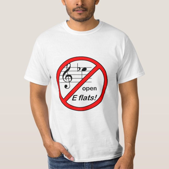 No Open E-Flats T-Shirt (Front)