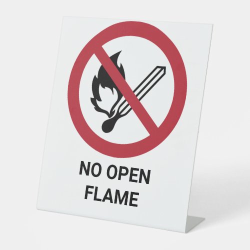 No Open Flame Prohibition Sign
