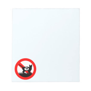 No Outdoor Cats Notepad