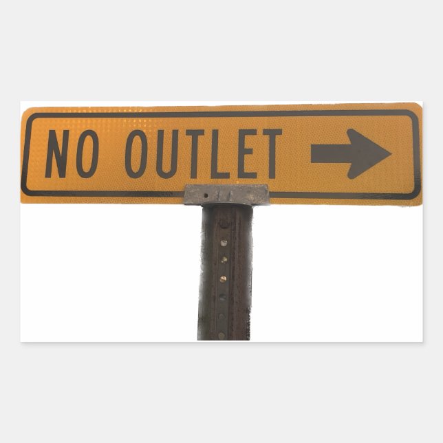 No Outlet Sticker (Front)
