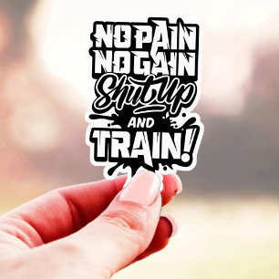 No Pain No Gain Gym Motivation – Workout Fitness Sticker