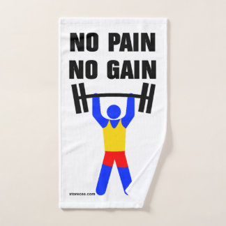 No Pain No Gain Hand Towel