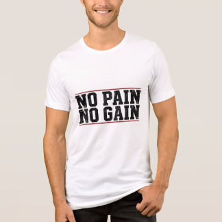 No Pain No Gain Hardcore Distressed Industrial Gym Tri-Blend Shirt