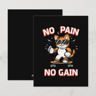 No pain No Gain Holiday Card