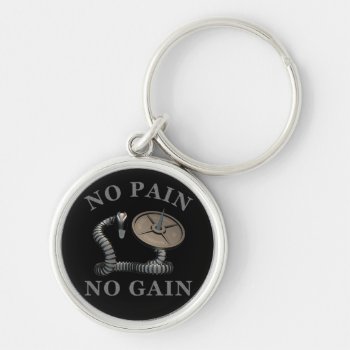 No Pain No Gain Infiltrator Snake Weightlifting Ke Keychain by Baysideimages at Zazzle